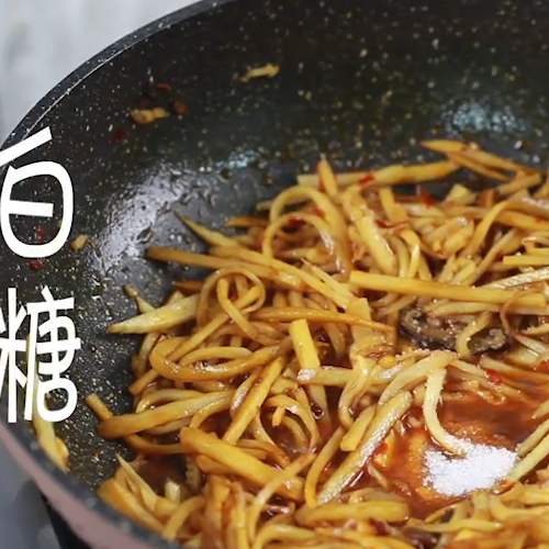 鱼香肉丝的做法步骤：9