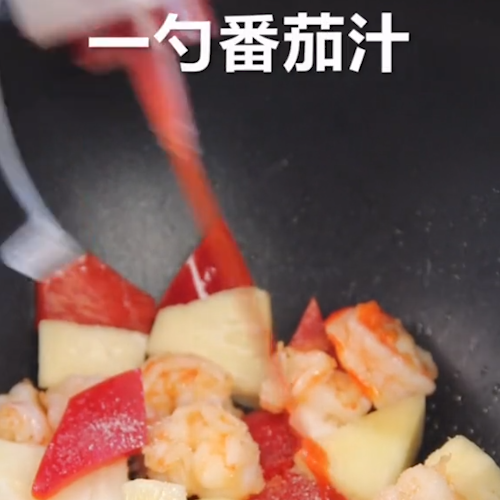 凤梨虾球的做法步骤：5