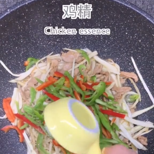 茭白肉丝的做法步骤：6