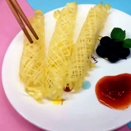 网红酸奶蛋卷的做法步骤：6