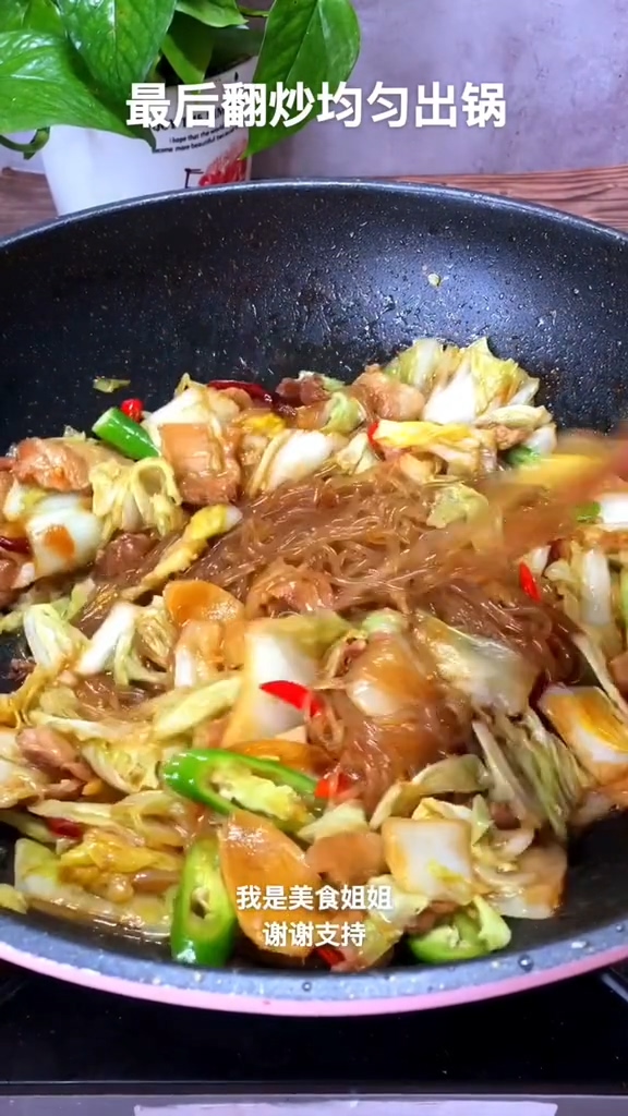 大白菜炖粉条的做法步骤：6