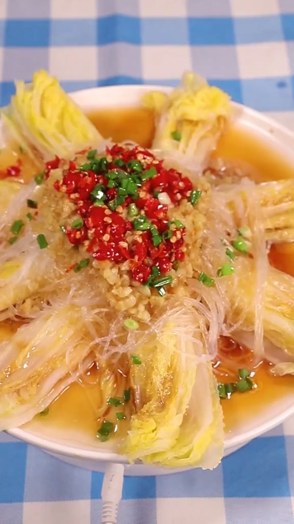 蒜蓉粉丝娃娃菜的做法步骤：5