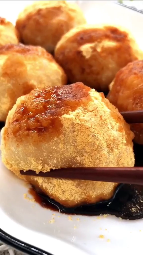 红糖糍粑的做法步骤:7