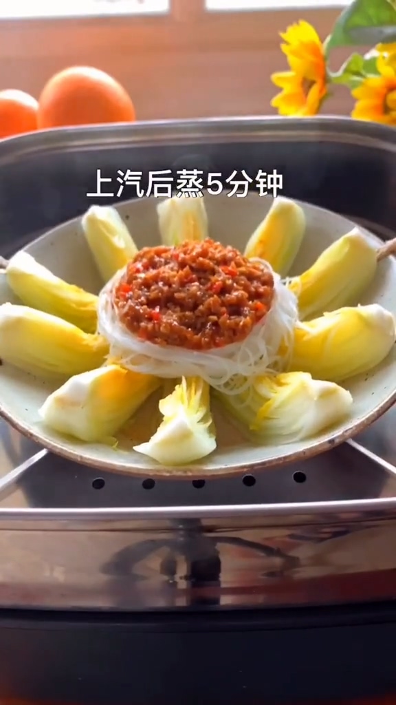 蒜蓉粉丝娃娃菜的做法步骤：5