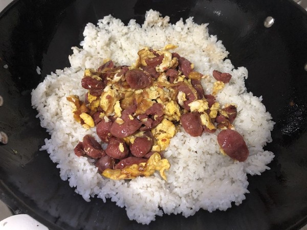 海苔炒饭的做法步骤：8