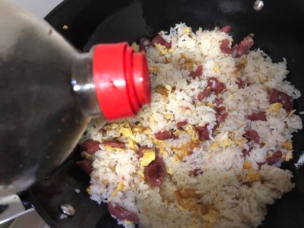 海苔炒饭的做法步骤：9