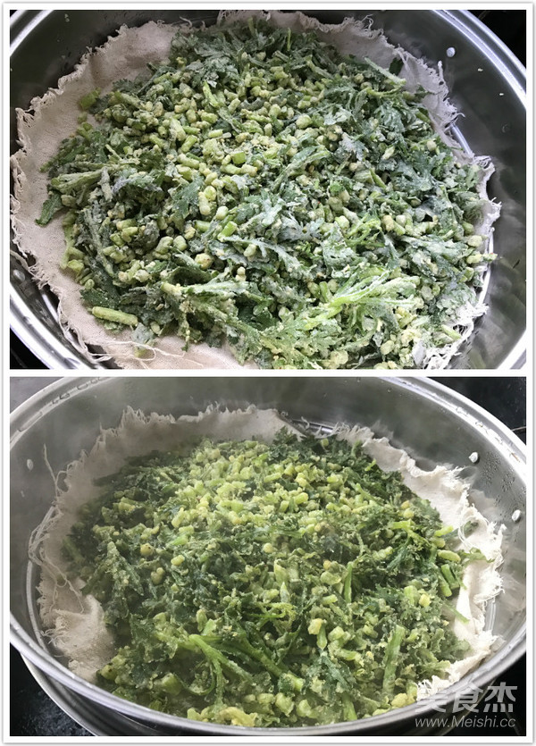 蒸茼蒿的做法步骤：4