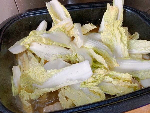 娃娃菜粉丝汤的做法步骤：6