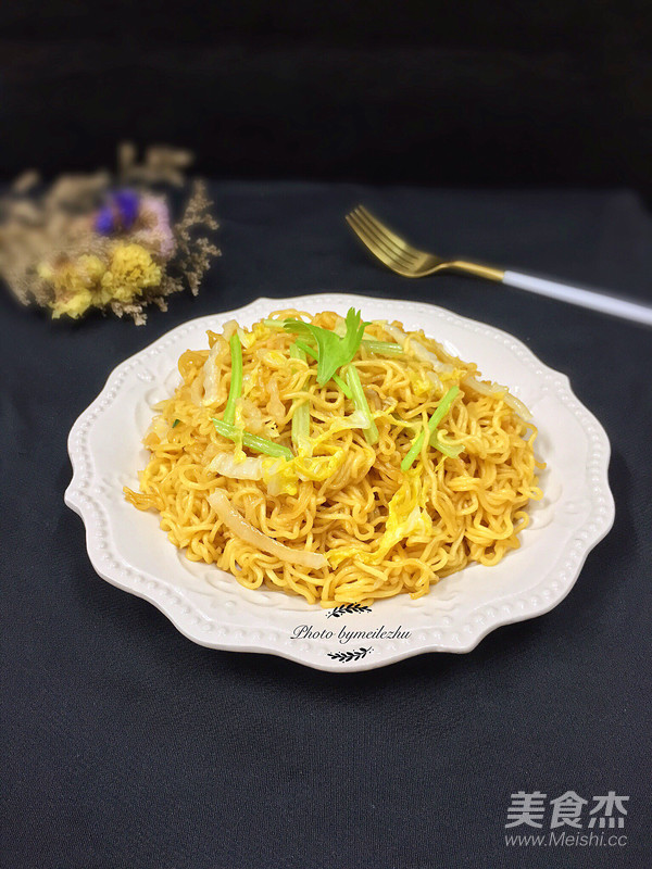 白菜炒面的做法步骤:10
