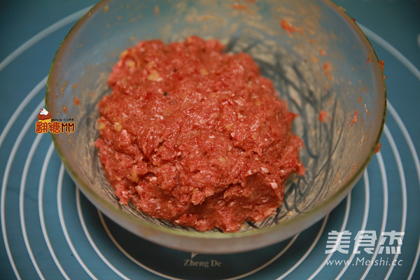 手工牛肉汉堡排的做法步骤:6