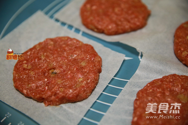 手工牛肉汉堡排的做法步骤:8