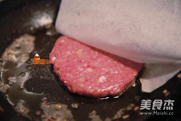 手工牛肉汉堡排的做法步骤:9