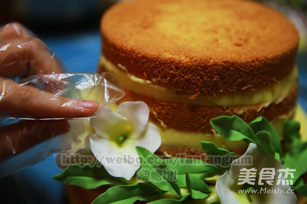 森系鲜花裸蛋糕的做法步骤:29