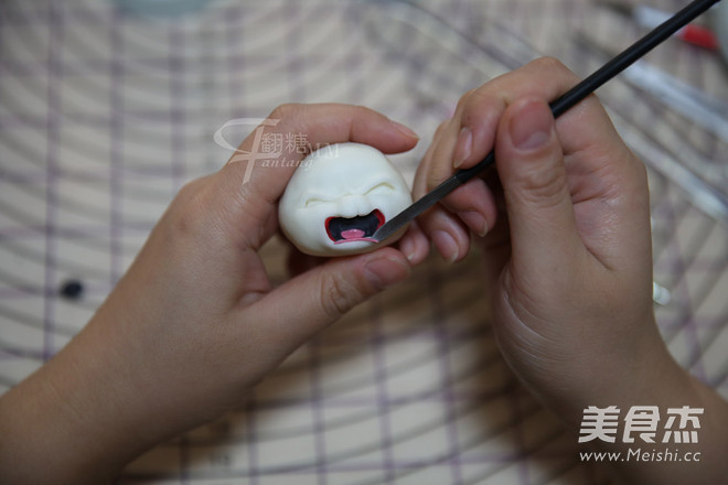 翻糖兔子玩偶制作的做法步骤:15
