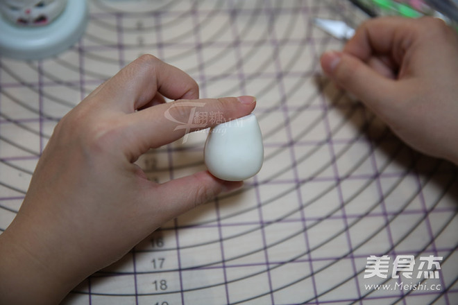 翻糖兔子玩偶制作的做法步骤:23