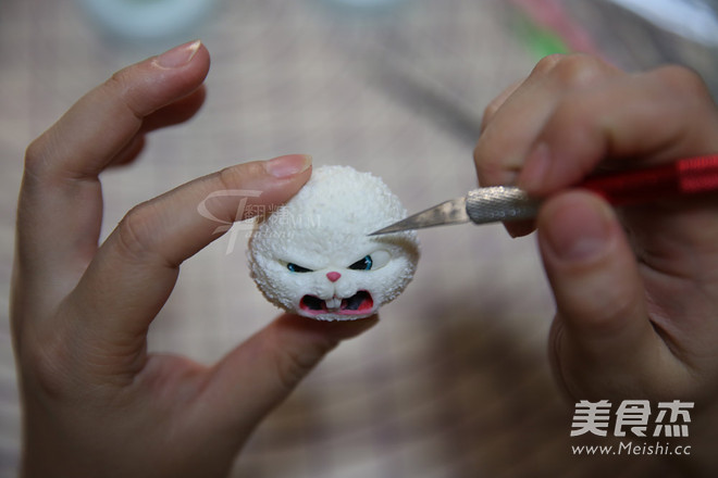 翻糖兔子玩偶制作的做法步骤:22