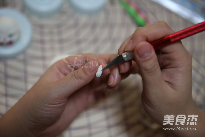 翻糖兔子玩偶制作的做法步骤:25