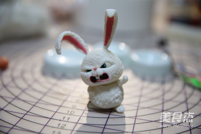 翻糖兔子玩偶制作的做法步骤:32
