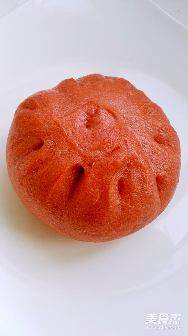 百变面食之红丝绒包子的做法步骤:16