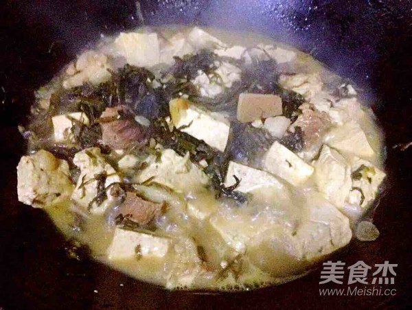 雪里蕻炖豆腐的做法步骤：10