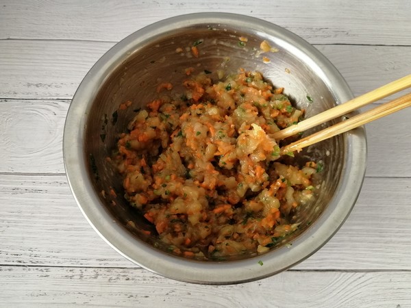 蔬菜鸡肉饼的做法步骤:5