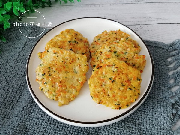 蔬菜鸡肉饼的做法步骤:8
