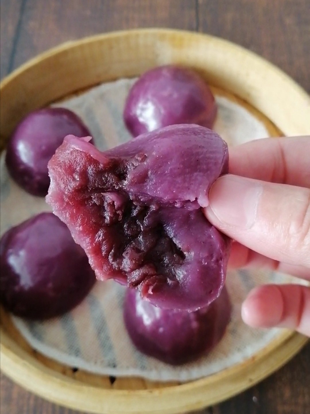 紫薯粘豆包的做法步骤：7