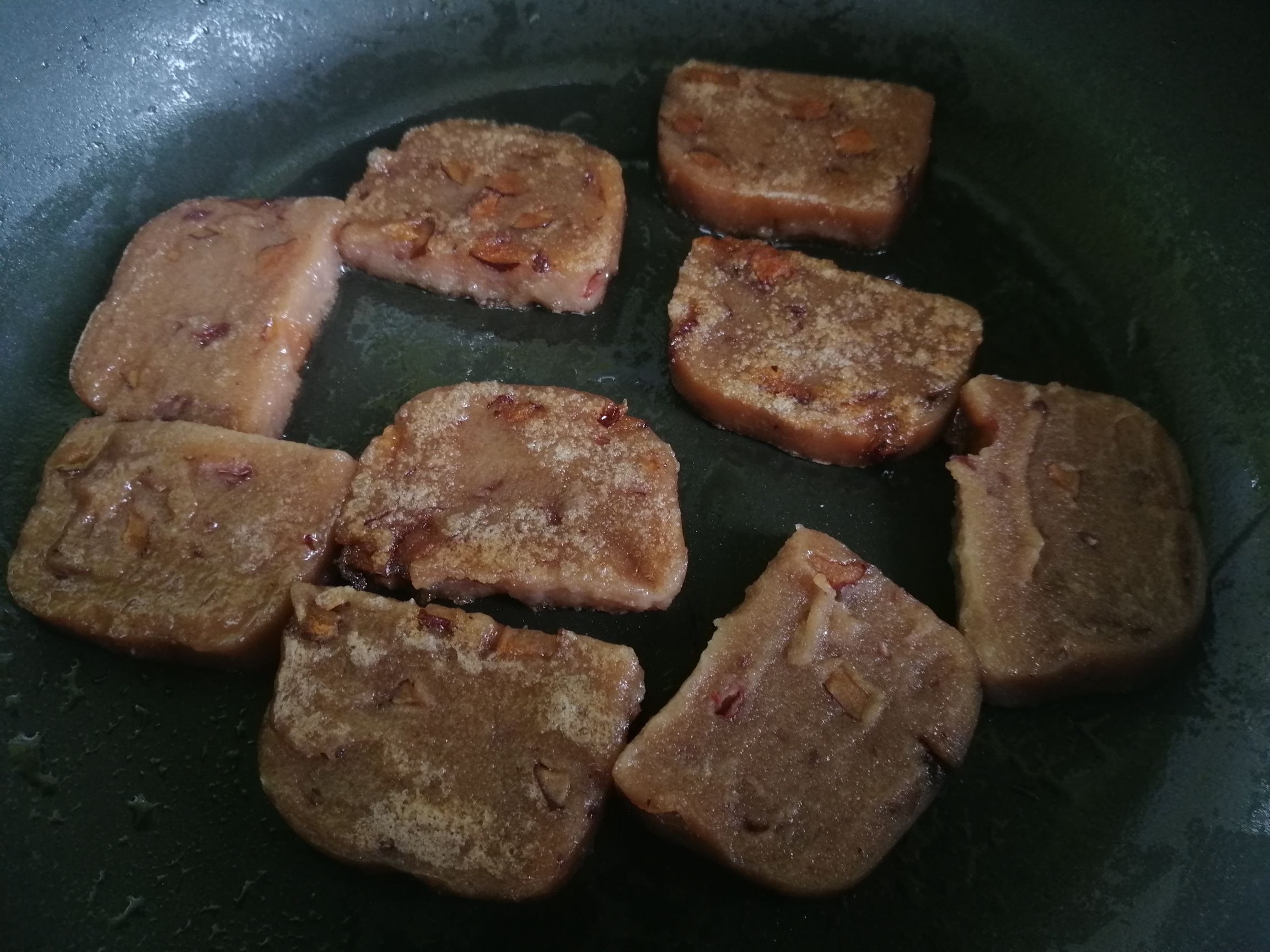 红糖红枣粘糕的做法步骤：9
