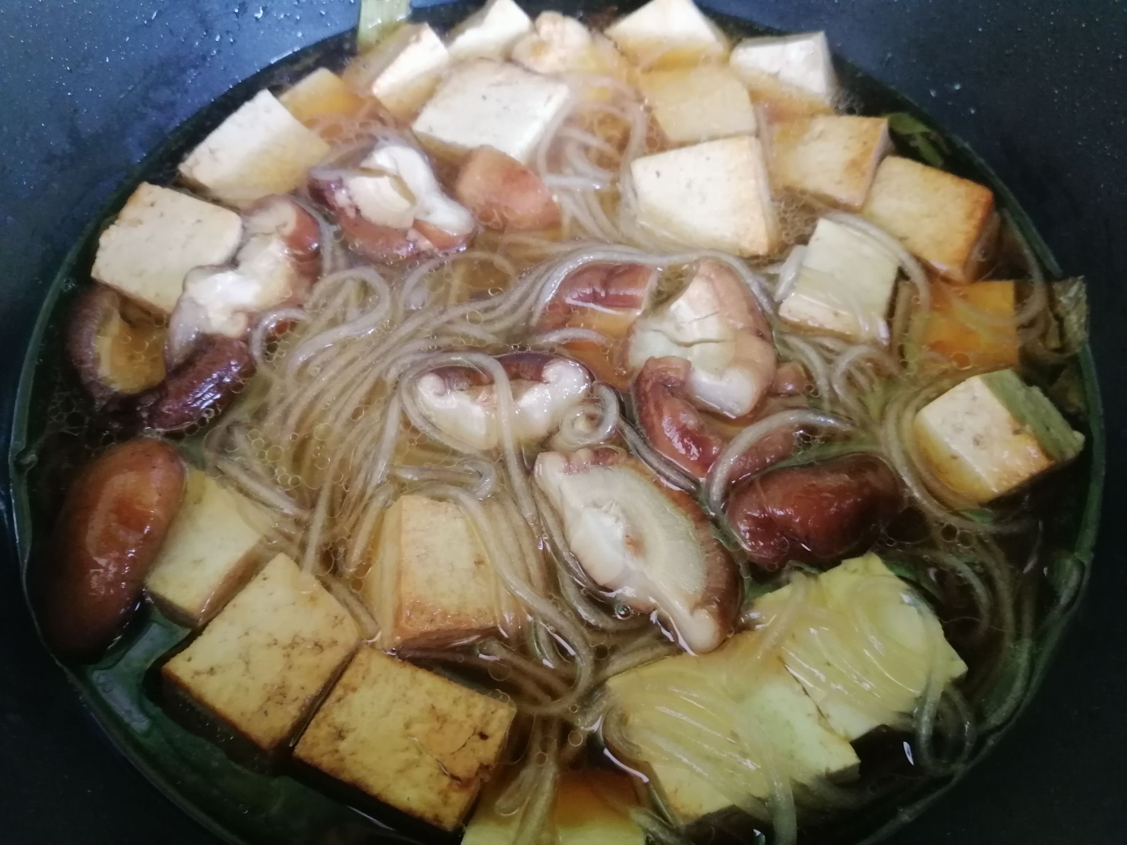 小白菜粉条炖豆腐的做法步骤：6