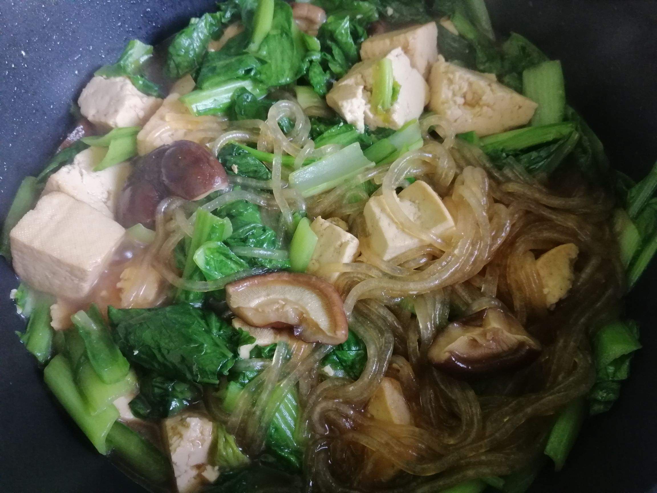 小白菜粉条炖豆腐的做法步骤：8