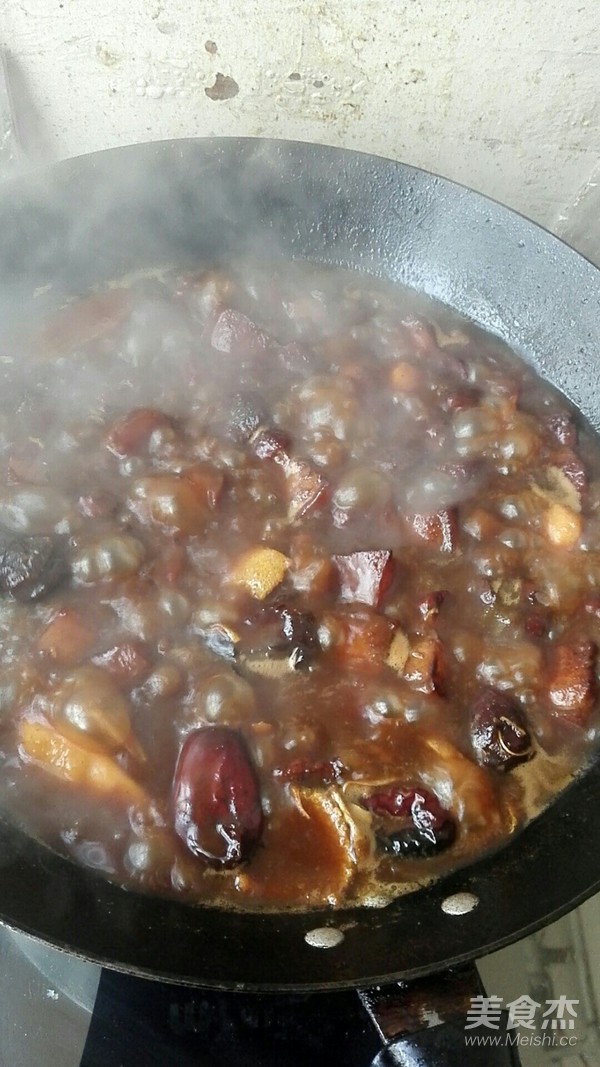 红烧肉炖铁棍山药的做法步骤：6