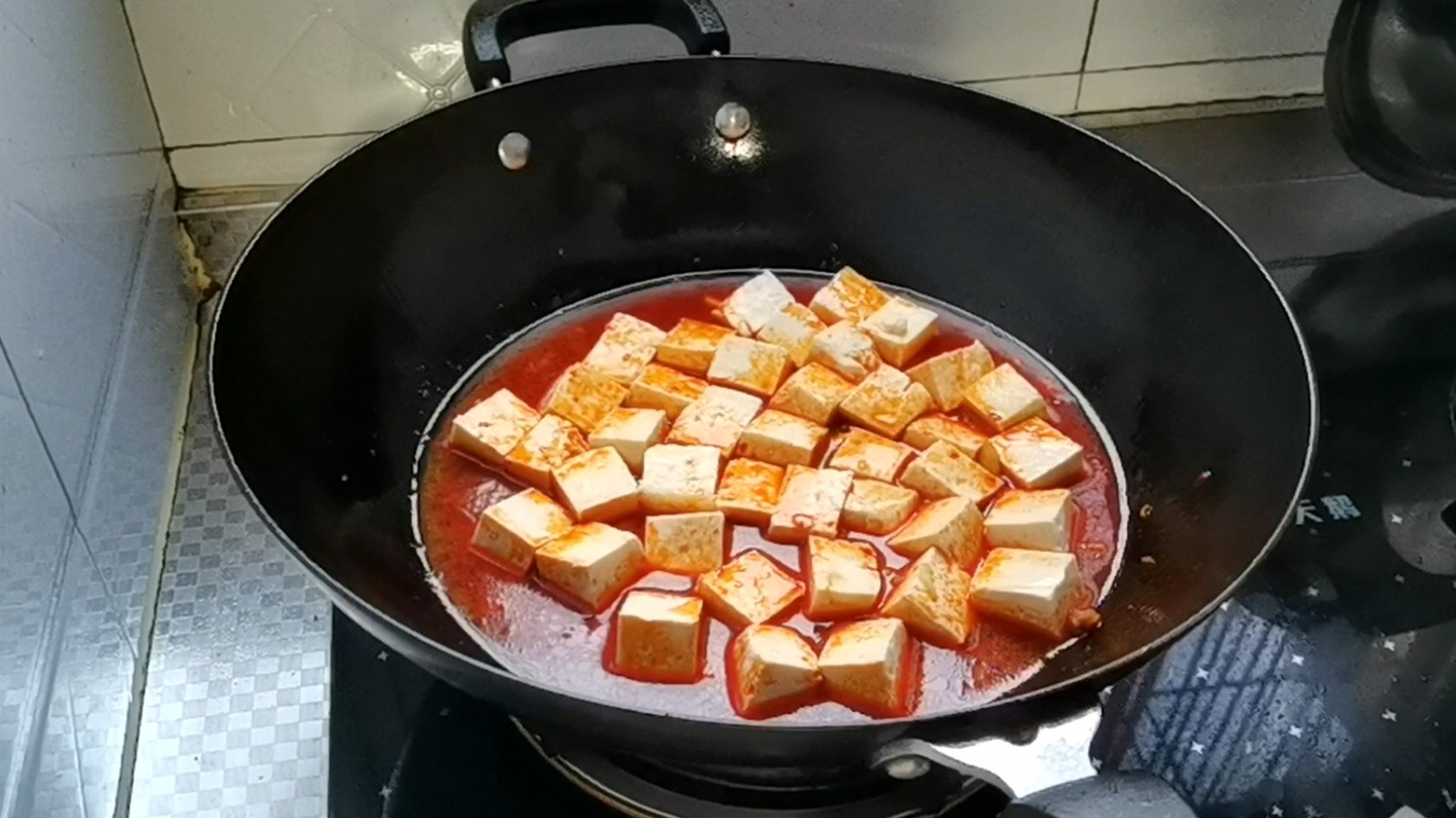 下饭神器—家常肉末烧豆腐的做法步骤：5