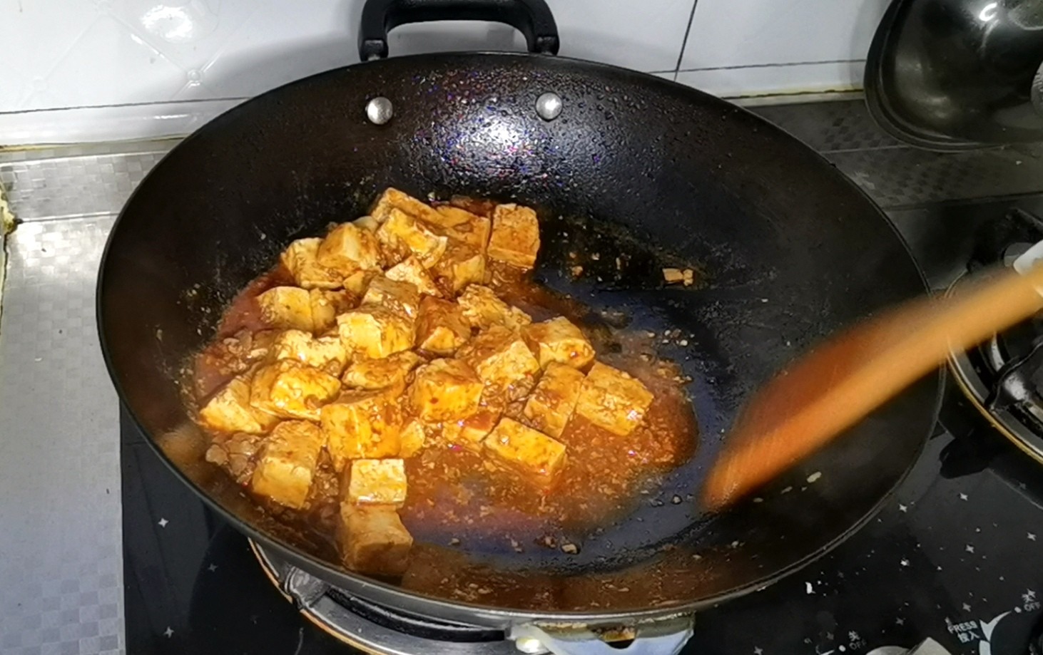 下饭神器—家常肉末烧豆腐的做法步骤：7