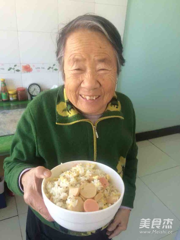 火腿蛋炒饭的做法步骤：9