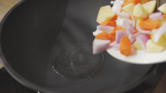 咖喱鸡排饭的做法步骤:13