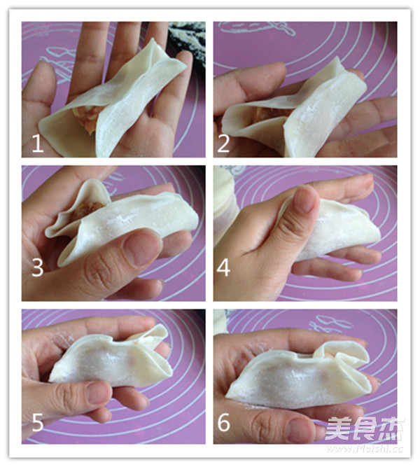 猪肉白菜虾仁水饺的做法步骤:4