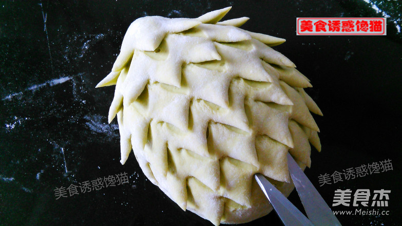 小刺猬菠菜汁肉包的做法步骤:10