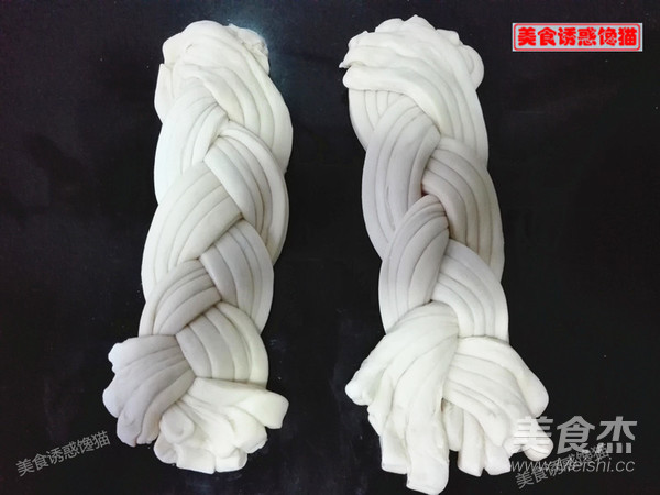 辫子肉松吐司(一次性发酵)的做法步骤:9