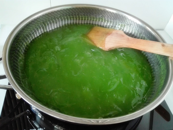 黄瓜汁豌豆凉粉的做法步骤:5