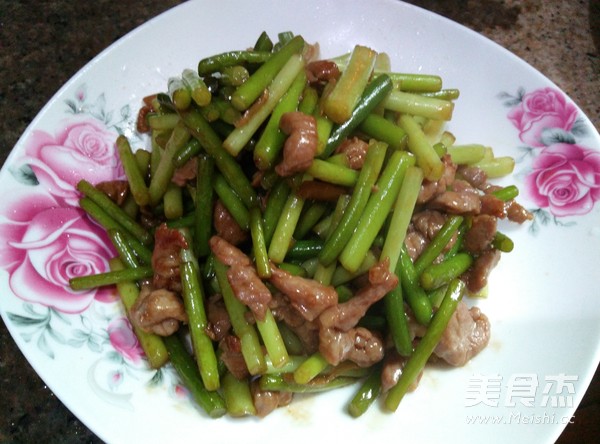 蒜薹炒肉的做法步骤:10
