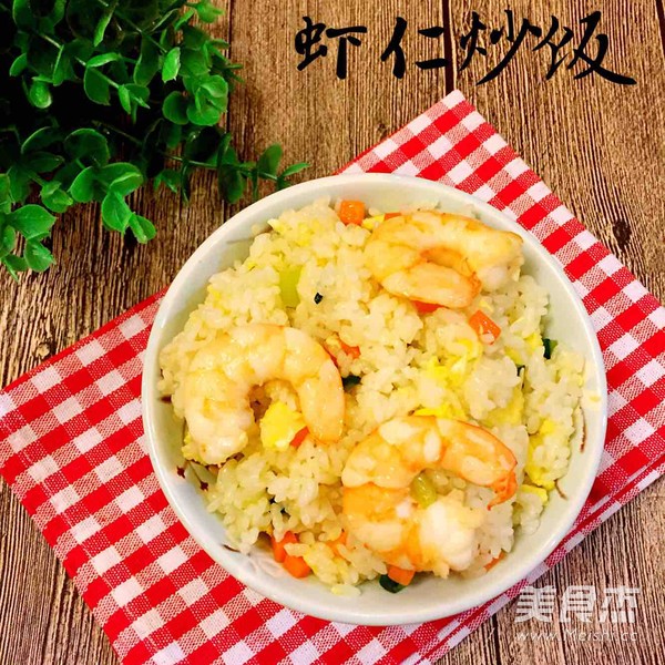 虾仁炒饭的做法步骤:6