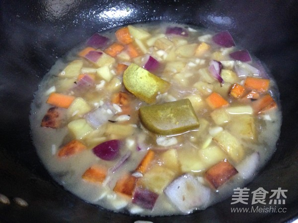 咖喱牛肉盖浇饭的做法步骤:11