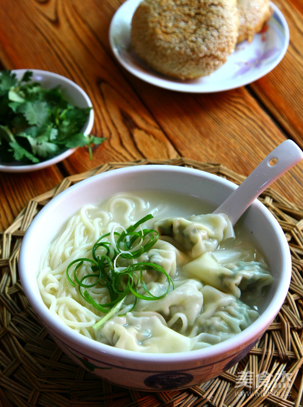 蛋香荠菜馄饨面的做法步骤：19