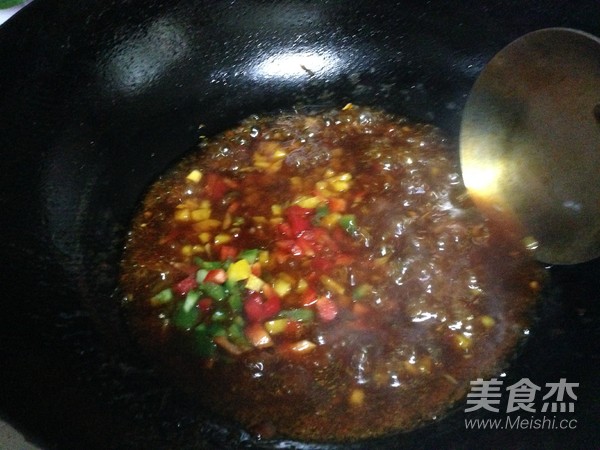 鱼香脆皮豆腐的做法步骤:11