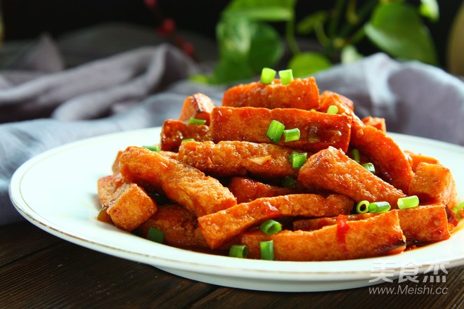 鱼香脆皮豆腐的做法步骤:14