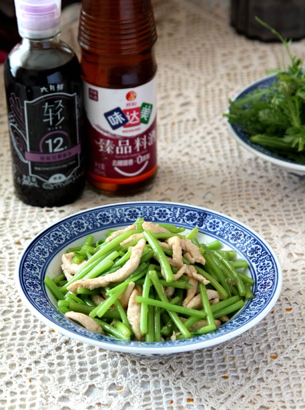 鸡丝蒿子秆的做法步骤:13