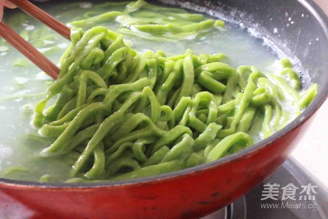 蔬菜手擀面的做法步骤:7