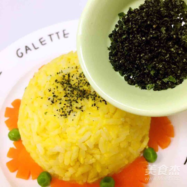 宝宝辅食 黄金炒饭 裙带菜汤的做法步骤:5