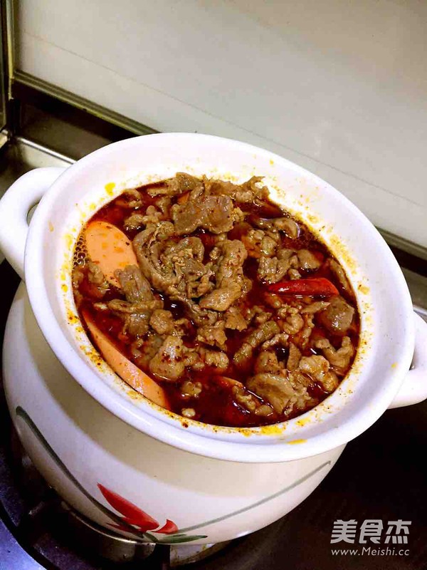 牛肉粉丝砂锅煲的做法步骤:10