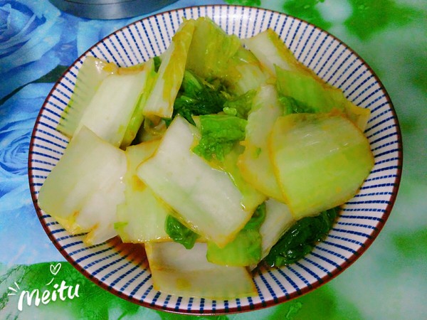 清炒长白菜的做法步骤：4